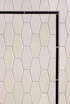 elongated hexagon subway tile